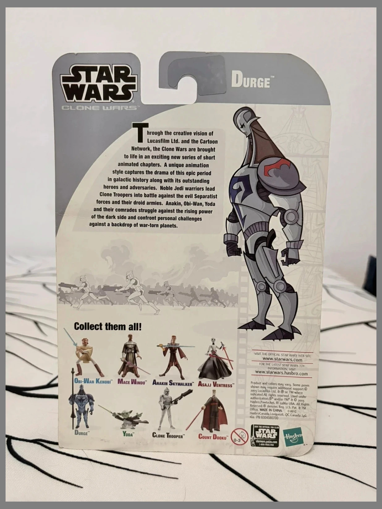 Guerras dos Clones de Star Wars – Durge (2003) Hasbro – Cartoon Network – Novo MOC – photo 2
